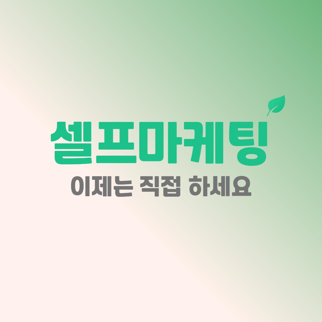 셀프마케팅 캐시플랜으로 시작하는 스마트한 광고 전략