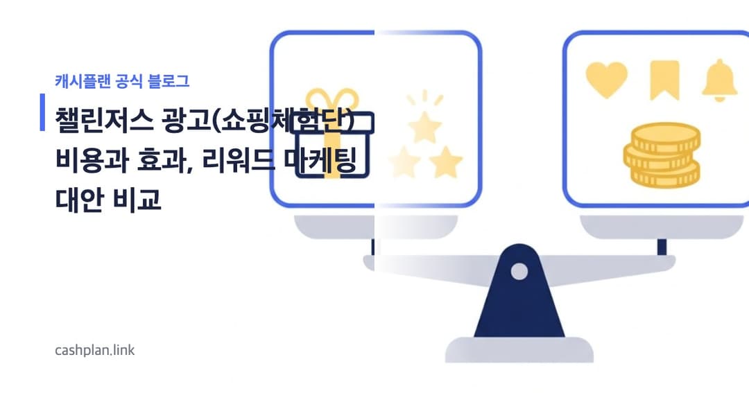 챌린저스 광고(쇼핑체험단) 비용과 효과, 리워드 마케팅 대안 비교
