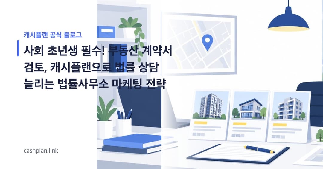 사회 초년생 필수! '첫 독립 계약서 검토' 캐시플랜으로 월세/전세 사기 막고 온라인 상담 늘린 법